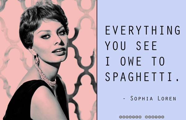 Spaghetti Sophia Loren