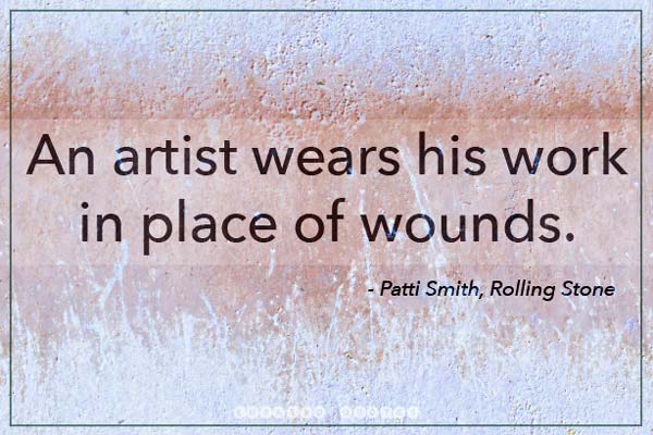 Artist Wounds Patti Smith