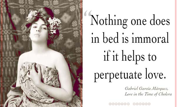 Nothing In Bed Is Immoral